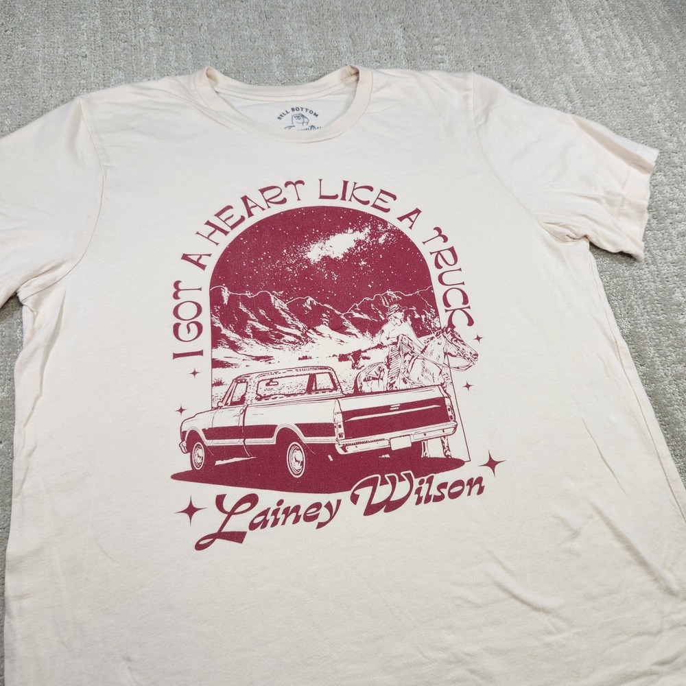 Bell Bottom Country Lainey Wilson Shirt Women XL Cowgirl Lasso Western Concert